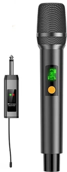 Микрофон Soaiy SA-WD11 беспроводной аккумуляторный металлический для караоке, лекций и выступлений