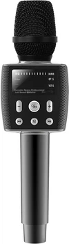 Микрофон Soaiy MC71 со звуковой картой, для стримов и караоке, черный