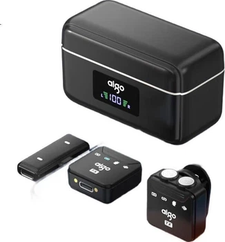Микрофон Aigo S27 петличный беспроводной, для стриминга, с чехлом