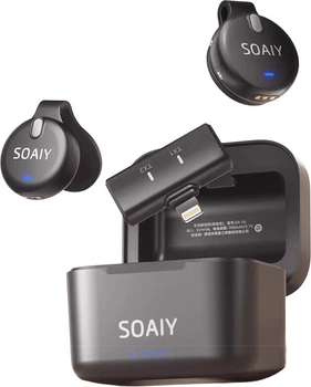 Микрофон Soaiy SA-V6 петличный беспроводной с зажимом для стриминга/интервью, Type-C