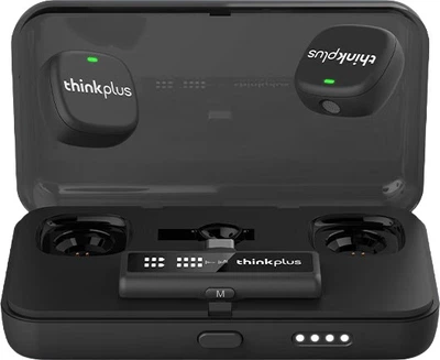 Микрофон петличный Lenovo ThinkPlus YL58W беспроводной двухканальный