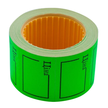 Цінник Buromax Ціна 35*25 прямокутний 6м 240шт Зелений