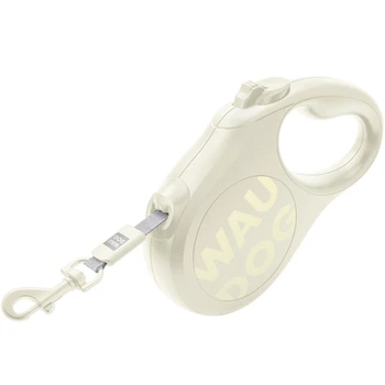 Автоматический поводок-рулетка для собак мелких пород весом до 12 кг WAUDOG R-leash Monochrome XS 3 м, белый (816115)