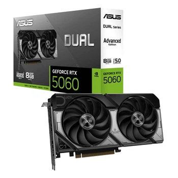 Видеокарта Asus Dual GeForce RTX 5060 Advanced OC 8GB (DUAL-RTX5060-O8G-A)