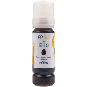 Чорнило PowerPlant E110 для Epson M1100/M1120 70г Black Pigment пігментне (PP110BP)