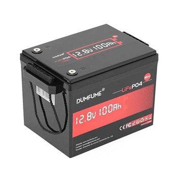 Аккумуляторная батарея Dumfume MINI MAX LiFePO4 12,8V 100Ah 1280Wh, in10A/out20A, (150x95x85), 10kg
