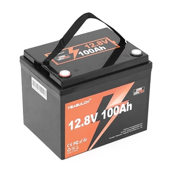 Аккумуляторная батарея YEAGULCH Mini Max LiFePO4 12,8V 100Ah 1280Wh, BMS-100A, (299x193x200), M8, 12.9kg