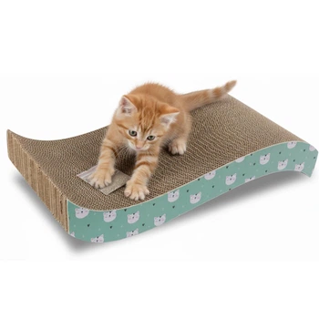 Happet Картонная когтеточка "TIGER"+Кошачья мята, 43x21x5см (DK01)