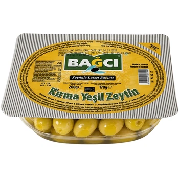 Зелені Оливки з кісточкою BAGCI Kirma yasin zeytin 170г