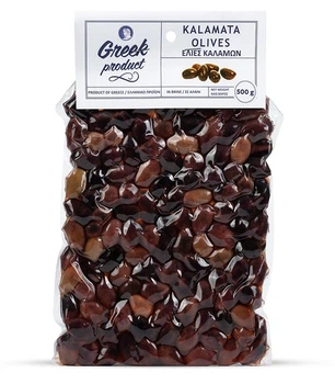 Бурі оливки Каламата Greek Product з кісточкою 250г
