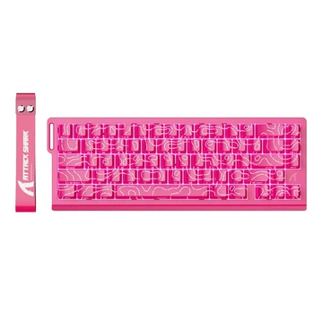 Ігрова клавіатура Attack Shark X68 HE / RGB / Магнітні світчі / Rapid Trigger / Pink / Рожевий