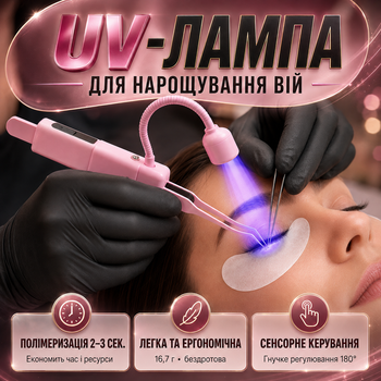 УФ-лампа для наращивания ресниц UV LED лампа для сушки клея для ресниц мини беспроводная аккумуляторная лампа-пинцет быстрая полимеризация клея для косметолога lash lamp Kayfovo