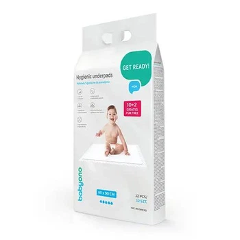Пелюшки 60х90см BabyOno 10 штук + 2
