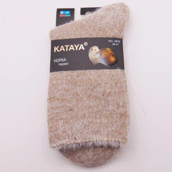 Шкарпетки термо норка кашемір 36-41 кавові Kataya 2932