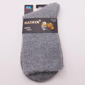 Носки термо норка кашемир 36-41 серые Kataya 2932
