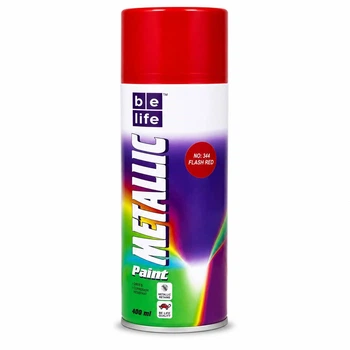 Аэрозольная краска Belife Metallic Paint 400 мл 344 красный