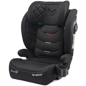 Автокресло детское VELANO Forza 2 в 1 i-Size 100–150 см, ISOFIX, black, черное 3-12 лет