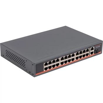 Комутатор PoE 24ch 18x100Mbps PoE+6x Gigabit PoE+2x Gigabit UPLINK, 400W, SFP (TV993727)