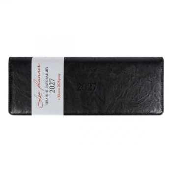 Планинг настольный датированный 2027 Leo Planner Status 252764 34х13 см 128 листов черный