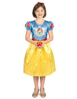 Карнавальний костюм Білосніжки для дівчаток Snow White жовто-синій, розмір 3 - 4 років (97 - 109 см)