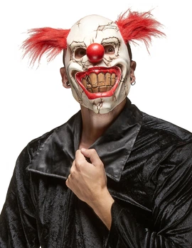 Чоловіча маска злого клоуна червоний