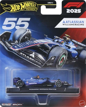 Kolekcjonerski bolid Mattel Hot Wheels Premium Formula 1 2025 Atlassian Williams Racing 55 JKD85 (194735347872)
