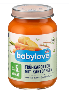 Гарнір з моркви та картоплі Babylove, 190 г