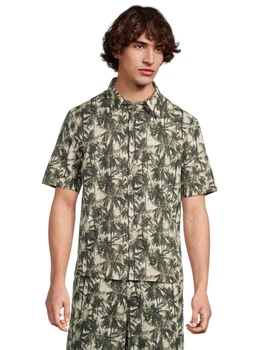 Рубашка хлопковая летняя мужская Armani Exchange 519339365 L Зеленая (1161983141)