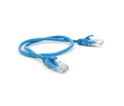 Патч-корд литий RITAR, UTP, RJ45, Cat.5e, 0,25m, синій, Cu (мідь)