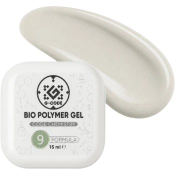 G-CODE Bio Polymer Gel Hard №09 Твердий біополімерний гель нового покоління для моделювання та нарощування нігтів, 15 мл