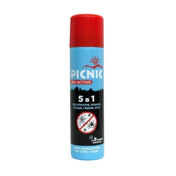 Аэрозоль от комаров и клещей Picnic Bio Active 125 мл