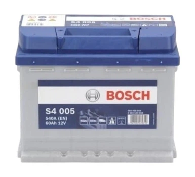 Автомобильный аккумулятор BOSCH 60Ah/540A/P+ S4 S4 005 (BS 0092S40050)