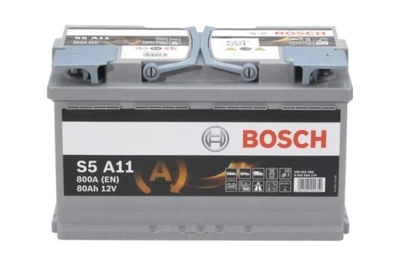 Автомобильный аккумулятор BOSCH 80Ah/800A/P+ AGM S5 S5 A11 (BS 0092S5A110)