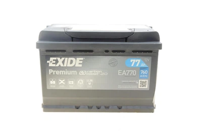 Автомобильный аккумулятор EXIDE 77Ah/760A/P+ (CN EA770)
