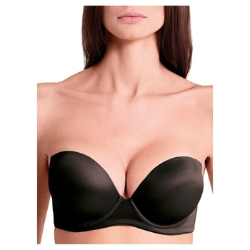 Гладкий бюстгальтер push-up двойной ExtraDouble - Lormar 65B Черный
