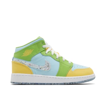 Кроссовки подростковые Jordan Air 1 Mid Equipped 38.5 Комбінований DX4368-400