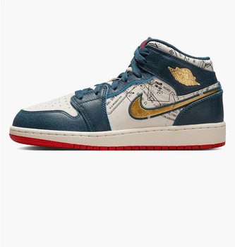 Кроссовки детские Nike Air Jordan 1 Mid 38.5 Комбінований FN1353-400