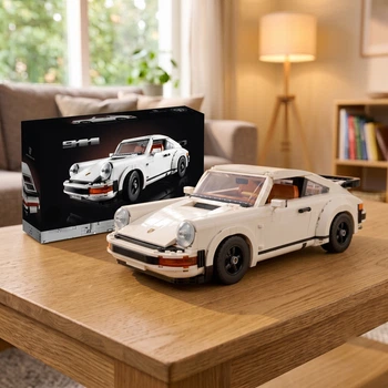 Конструктор Technic Porsche 911 Turbo/Targa, Ретро Автомобиль Порше, 1458 деталей