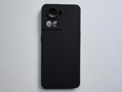 Защитный силиконовый чехол Matte Black для OnePlus 10R матовый, чёрный, тонкий