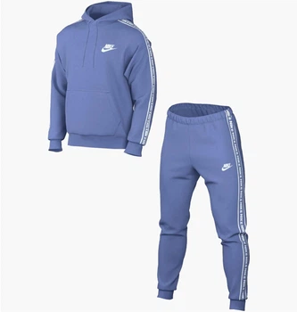 Спортивный костюм мужской Nike Club Fleece Graphics Hooded Track Suit Jogging Anzug XL Синій FB7296-450