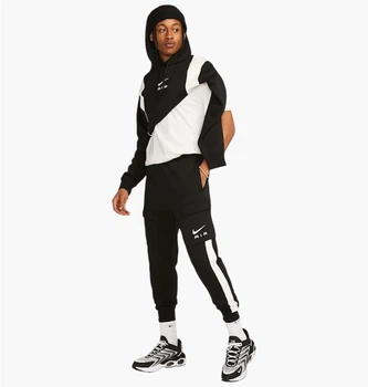 Спортивный костюм мужской Nike Mens Fleece Black/White XL FN7691-010__FN7693-010