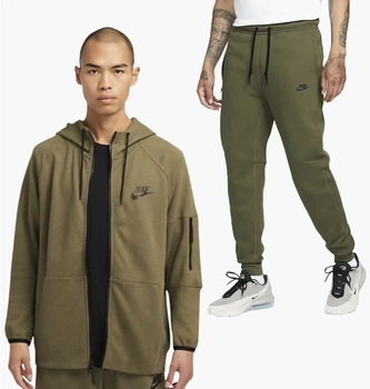 Спортивный костюм мужской Nike Tech Fleece Olive XL Оливковий DD5257-222_DD5293-222