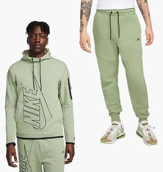 Спортивный костюм мужской Nike Tech Fleece Green L Зелений DX0577-386__DX0581-386
