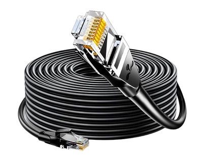 Патч-корд SAMZHE WD6250 Cat 6 екранований 1 Гбіт/с 25 м Чорний