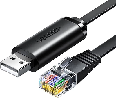 Кабель UGREEN 50773 консольний USB - RJ45 для маршрутизаторів та комутаторів, 1.5 м