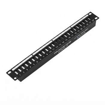 Патч-панель SAMZHE 19" 24 порта Cat 5e STP порожня телефонна (BL002)