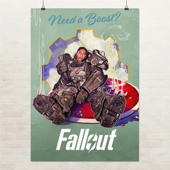 Постер Фоллаут, Максимус и Нюка-Кола, Fallout, Nuka Cola, Maximus, сериал, A1 85×60 см (id6610)