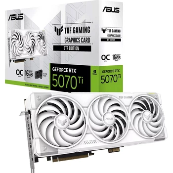 Видеокарта Asus TUF Gaming GeForce RTX 5070 Ti OC BTF White 16GB (TUF-RTX5070TI-O16G-BTF-WHITE) EU [176348]
