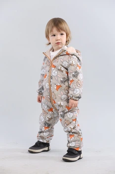 Комбінезон демісезонний Activekids Trendy Звірята р74 (6-9 міс) бежевий