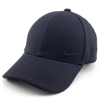 Мужская Бейсболка NIKE Фулка Стретчевая Темно-Синяя, Закрытая Кепка на Резинке (Котон) L/XL (59-60 см)